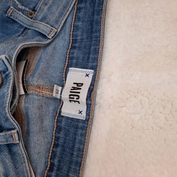 PAIGE Verdugo Crop Worn In Hem Janis Destructed Distressed, SZ 29 - Picture 8 of 16